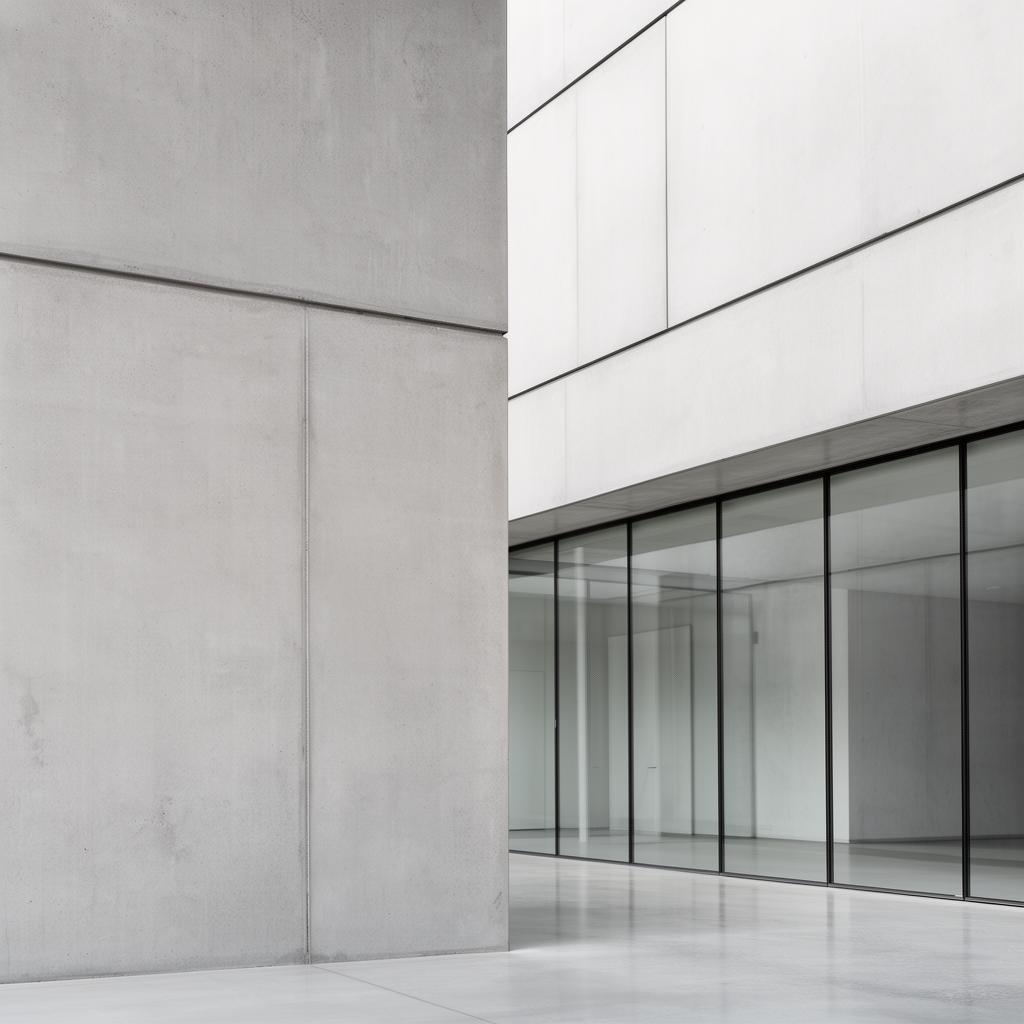 Architectural detail with clean geometric lines
